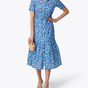 Vilagallo Eveline midi dress in Wild Shades blue - 2
